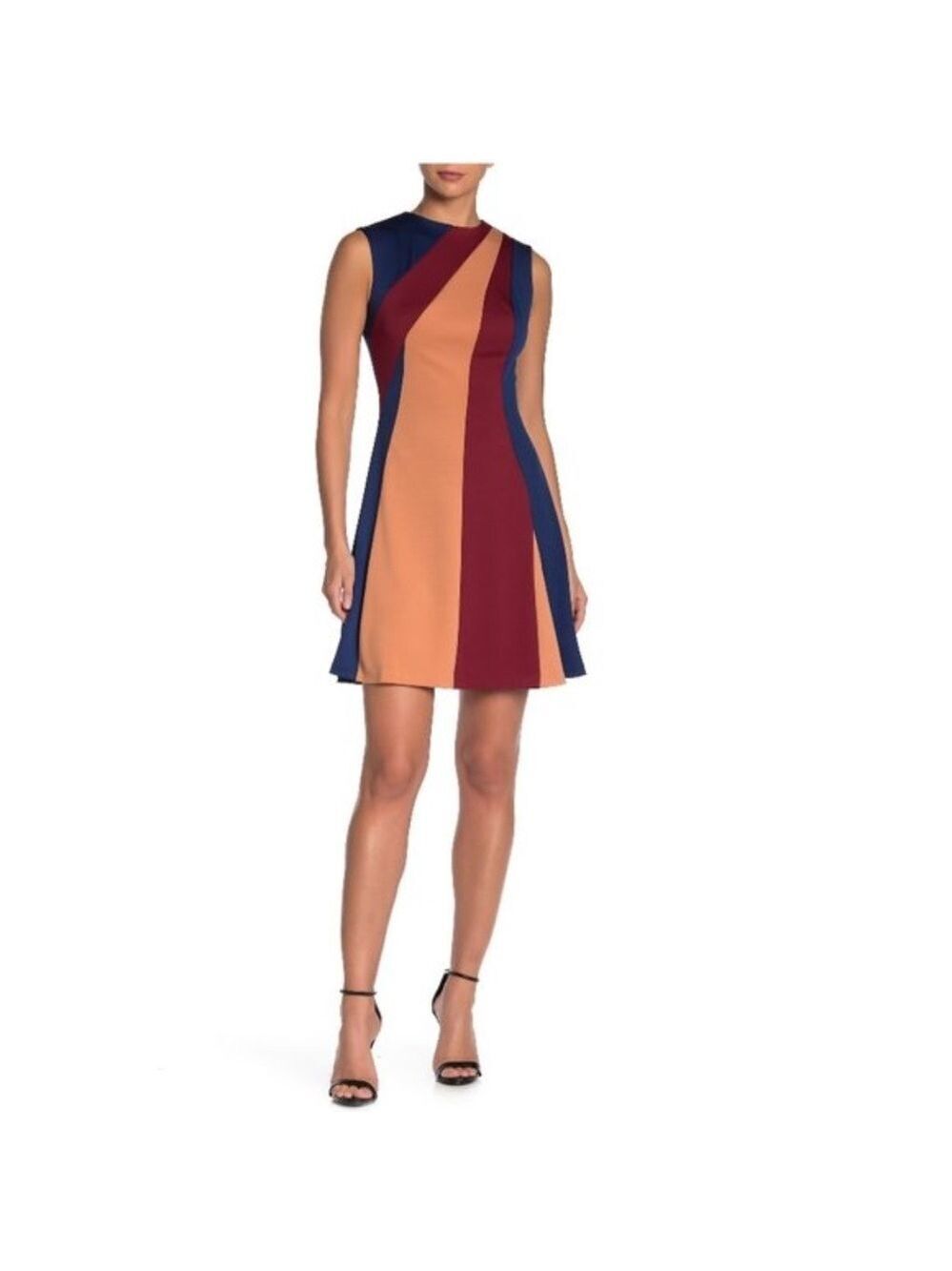 Alexia Admor Colorblock Stripe A-Line Dress